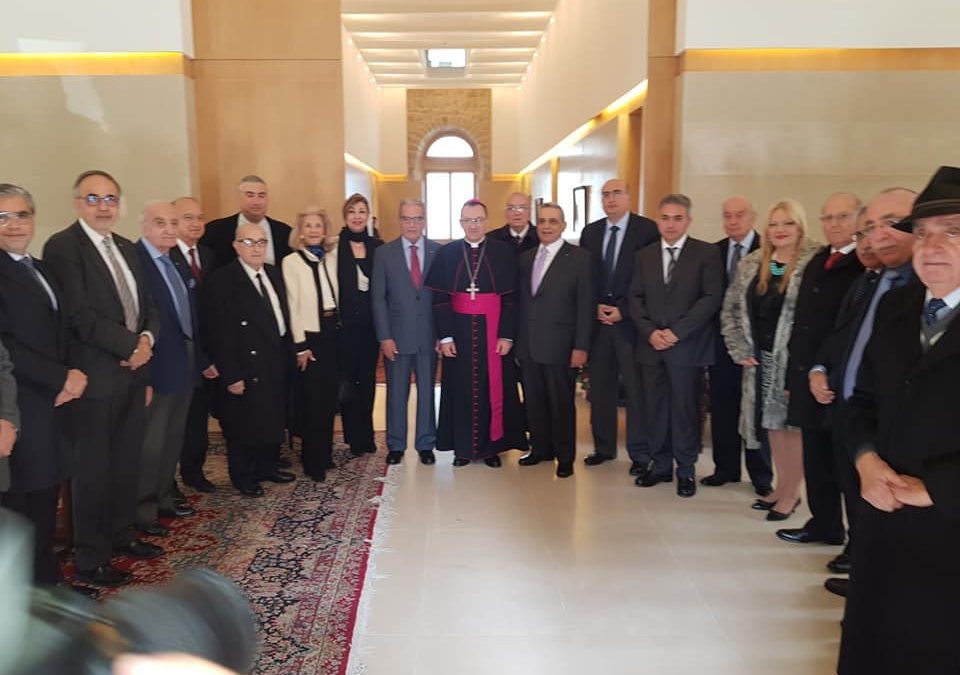 Visite pascale à Mgr. Joseph Spiteri, nonce apostolique au Liban